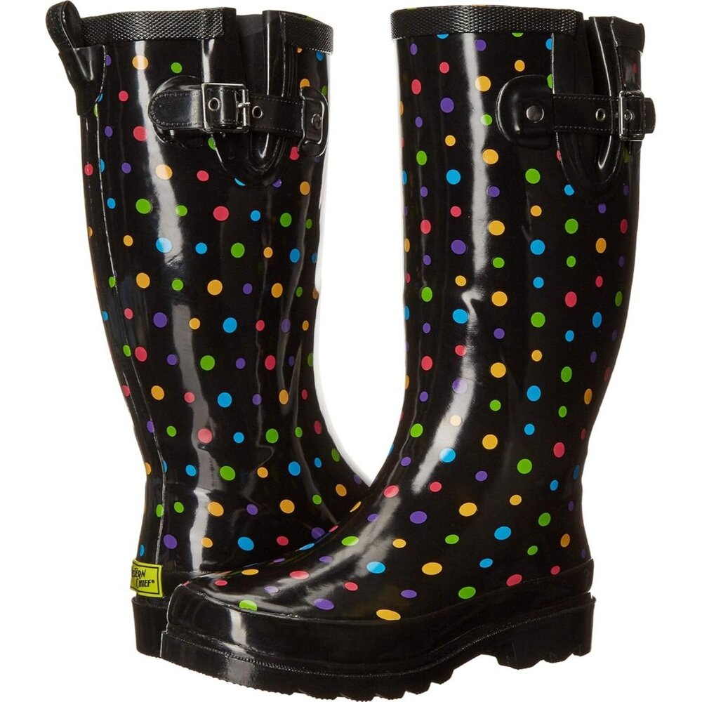 Women's Tall Waterproof Rain Boot Outdoor Garden Shoes Western Knee High